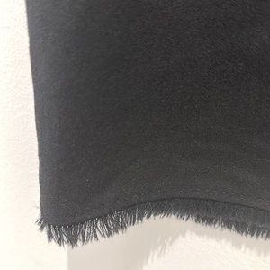 Wool skirt with fringe hem